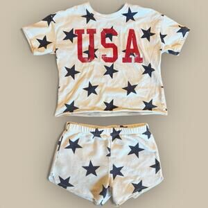 Grayson Mini USA Matching Set Stars Shorts T-shirt Toddlers Outfit 5T